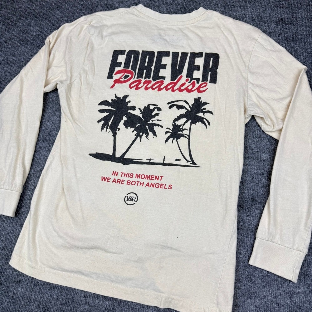 Young & Reckless Forever Paradise Long Sleeve T-Shirt Double‎ Graphic Mens